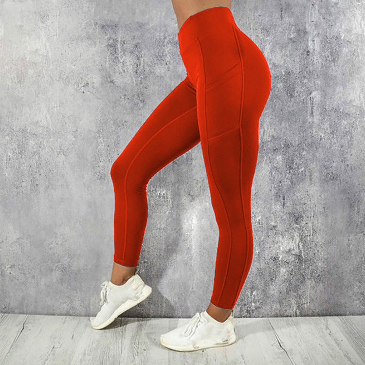 Sports Yoga Pants, Hips And Waist, Sports High Waist Leggings